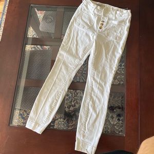 White denim jeans